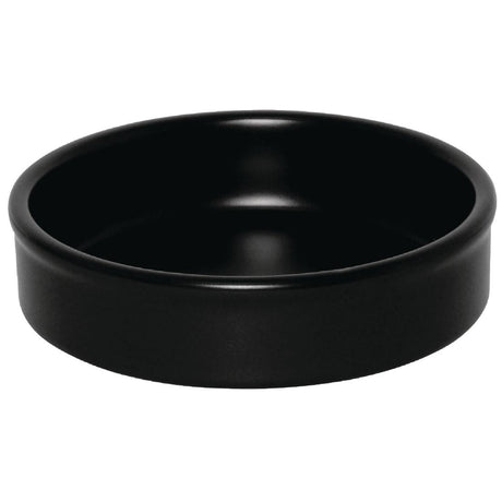 Olympia Mediterranean Stackable Dishes Black 134mm (Pack of 6) - DK833  Olympia