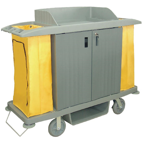 Jantex Housekeeping Trolley With Doors - DL012  Jantex