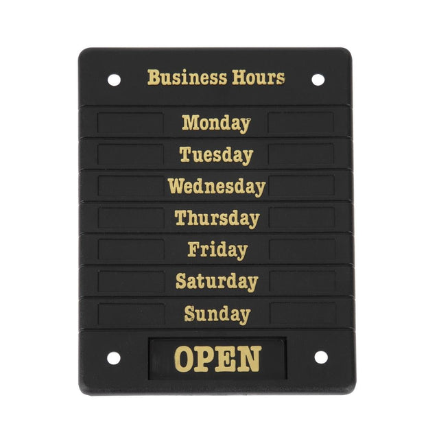 Beaumont Adjustable Opening Hours Display - DL226  Beaumont