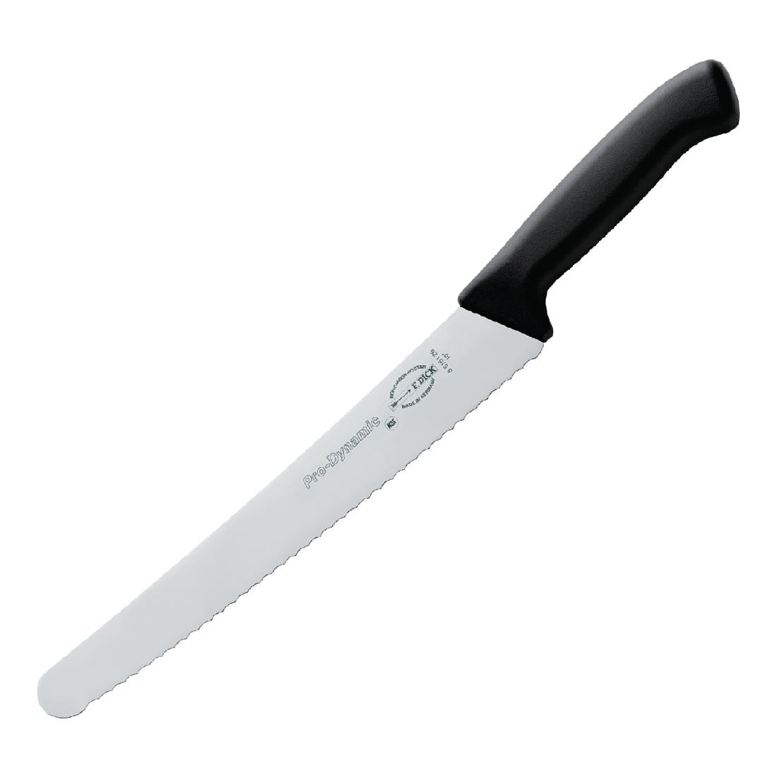 Dick Pro Dynamic HACCP Serrated Pastry Knife Black 25.4cm - DL377  Dick