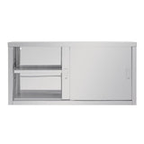 Stainless Steel Vogue Wall Cupboard - 1.2M - DL450 Stainless Steel Wall Cupboards Vogue