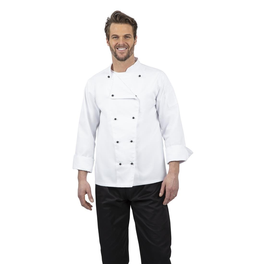 Whites Chicago Unisex Chefs Jacket Long Sleeve XL - DL710-XL  Whites Chefs Clothing