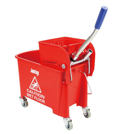 Jantex Kentucky Red Mop Bucket and Wringer 20Ltr - DL912  Jantex