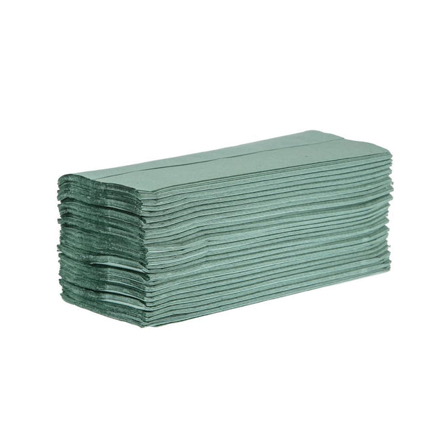 Jantex Z Fold Paper Hand Towels Green 1-Ply 3000 Sheets - DL923  Jantex