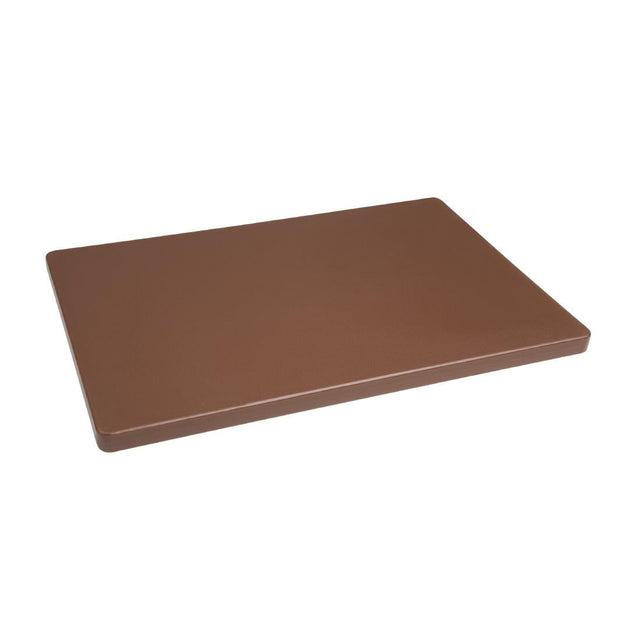 Hygiplas Thick Low Density Brown Chopping Board 450x300x20mm - DM003  Hygiplas