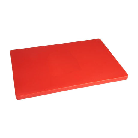 Hygiplas Thick Low Density Red Chopping Board 450x300x20mm - DM004  Hygiplas