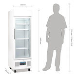 Polar Display Fridge 228 Ltr - DM075 Upright Single Door Bottle Coolers Polar