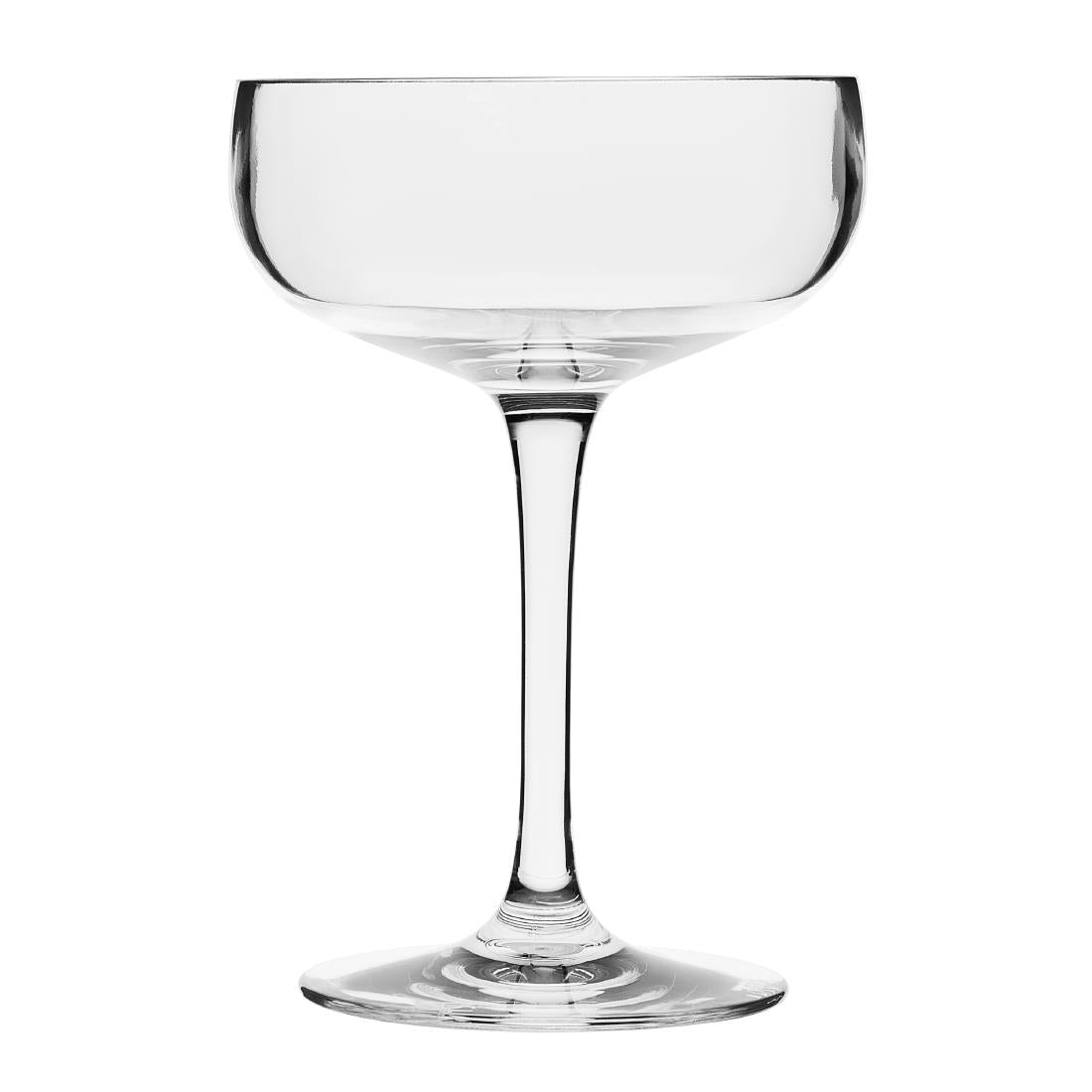 Olympia Kristallon Polycarbonate Champagne Coupe Glasses 210ml (Pack of 12) - DM270  Olympia