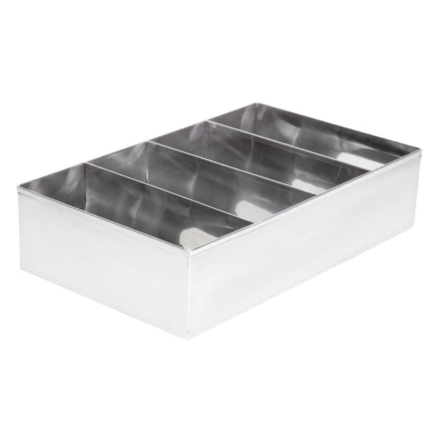 Olympia Cutlery Holder Stainless Steel - DM274  Olympia