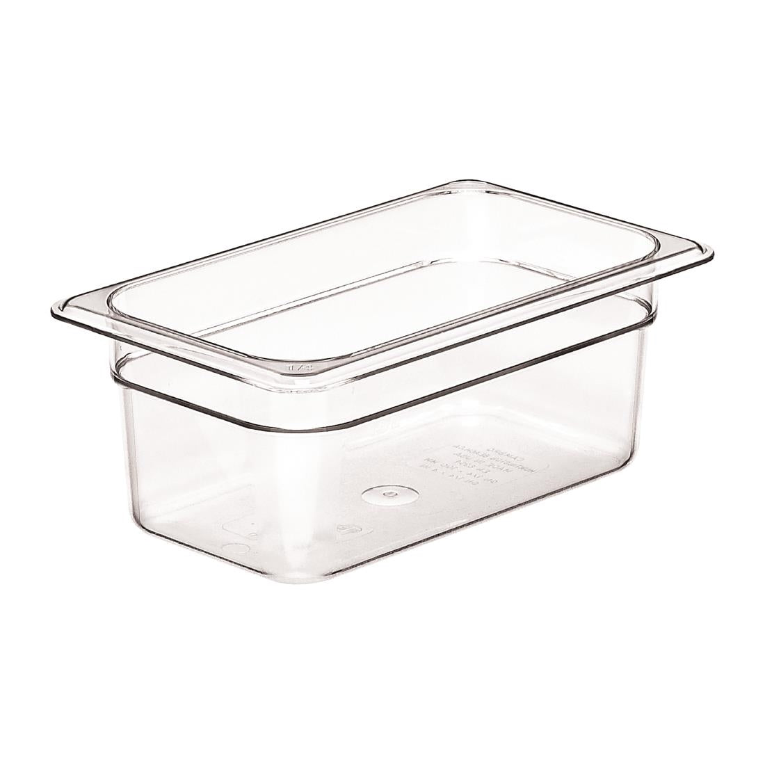 Cambro Polycarbonate 1/4 Gastronorm Tray 100mm - DM715  Cambro