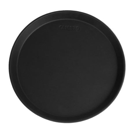 Cambro Camtread Fibreglass Round Non-Slip Tray Black 280mm - DM780  Cambro