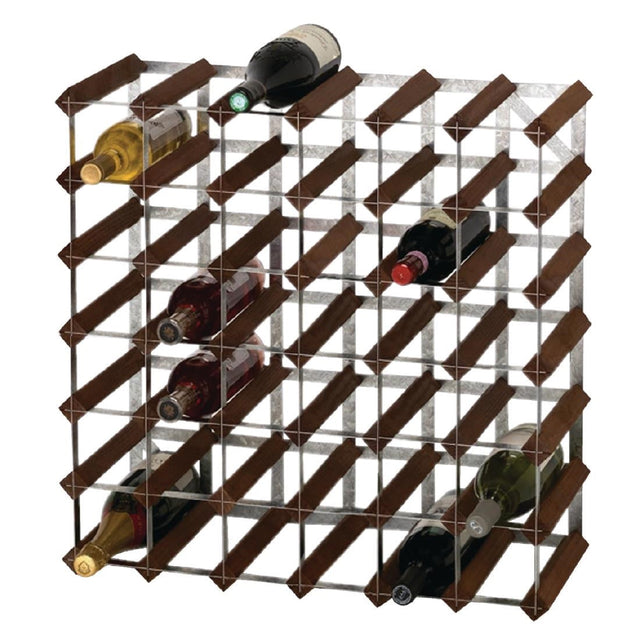 Wine Rack Dark Wood 42 Bottle - DN634  Traditional Wine Racks