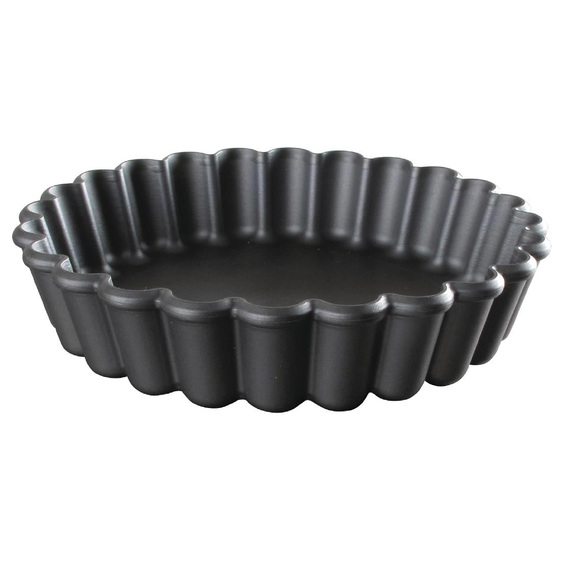 Matfer Bourgeat Exoglass Round Fluted Tartlet Mould 90mm (Pack of 12) - DN954  Matfer Bourgeat