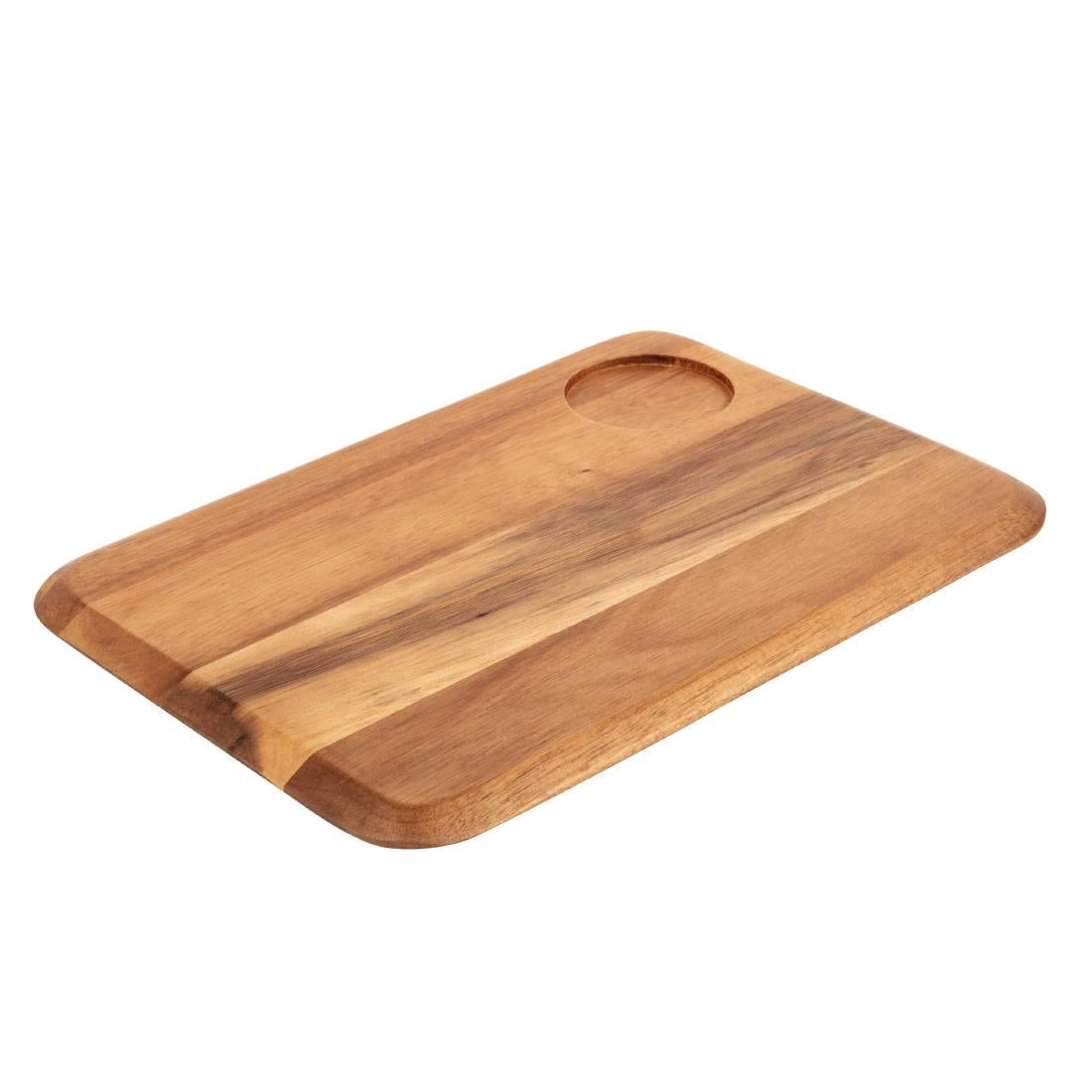 Olympia Rounded Acacia Wooden Serving Board - DP156  Olympia