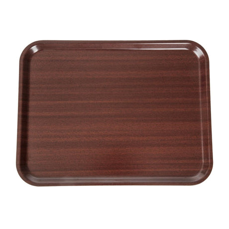 Cambro Capri Laminate Canteen Tray Mahogany 430mm - DP210  Cambro