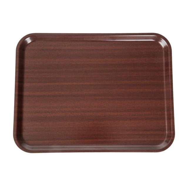 Cambro Capri Laminate Canteen Tray Mahogany 430mm - DP210  Cambro