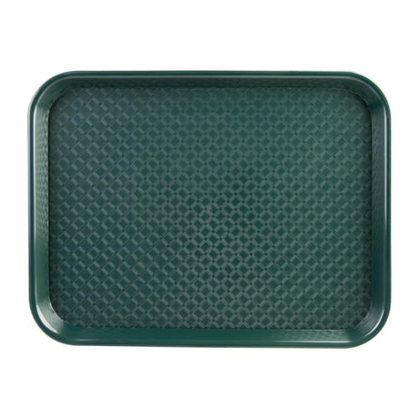 Olympia Kristallon Small Polypropylene Fast Food Tray Green 345mm - DP214  Olympia