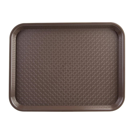 Olympia Kristallon Small Polypropylene Fast Food Tray Brown 345mm - DP218  Olympia