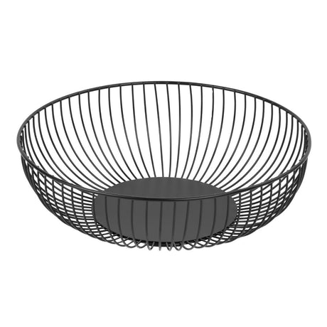 Olympia Wire Food Display Bowl Round Black 285x85mm - DP670  Olympia