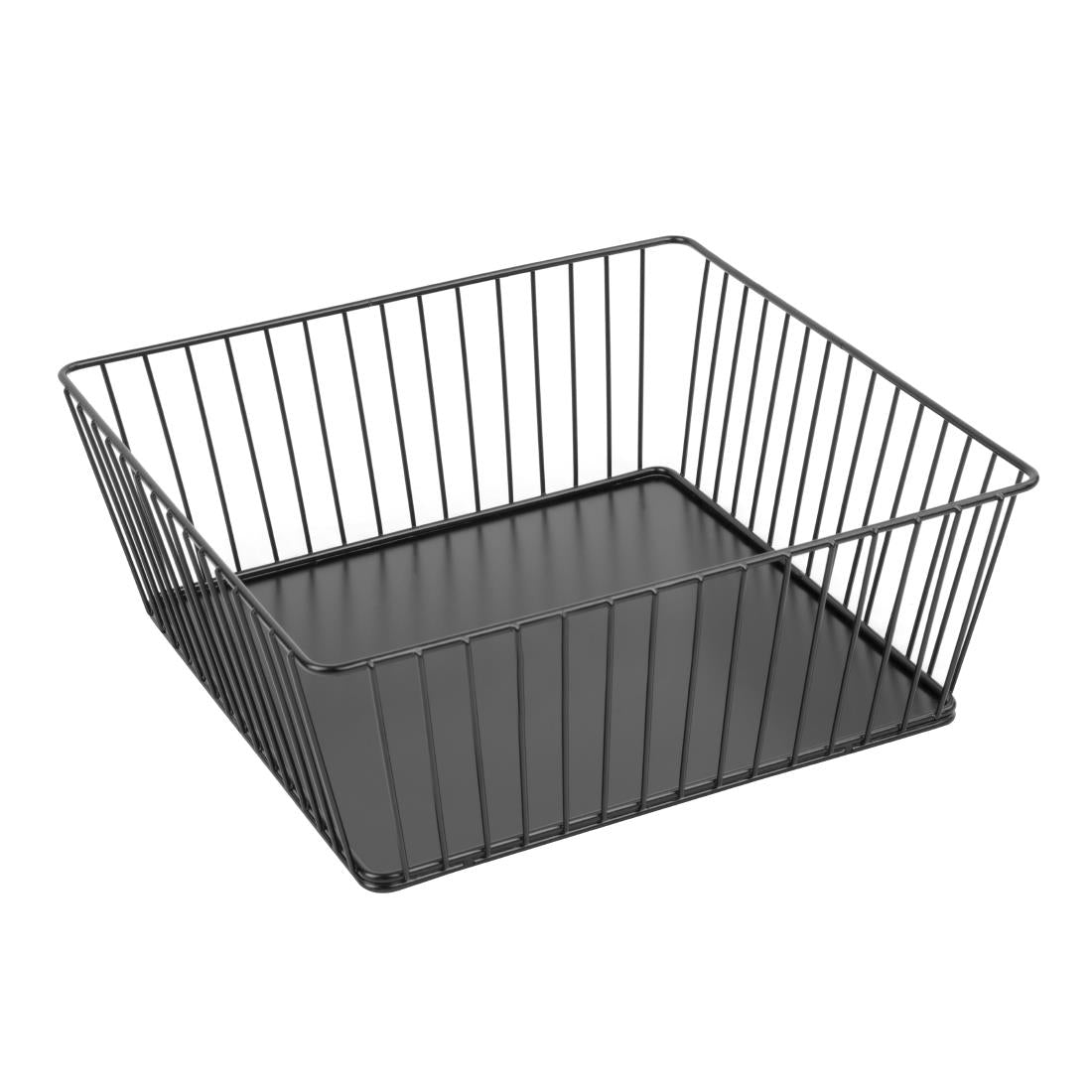 Olympia Wire Food Display Tray Square Black 280x280x100mm - DP673  Olympia