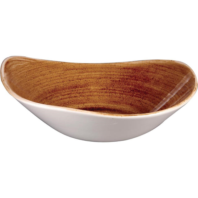 Churchill Stonecast Patina Triangular Bowls Vintage Copper 235mm (Pack of 12) - DR666  Churchill