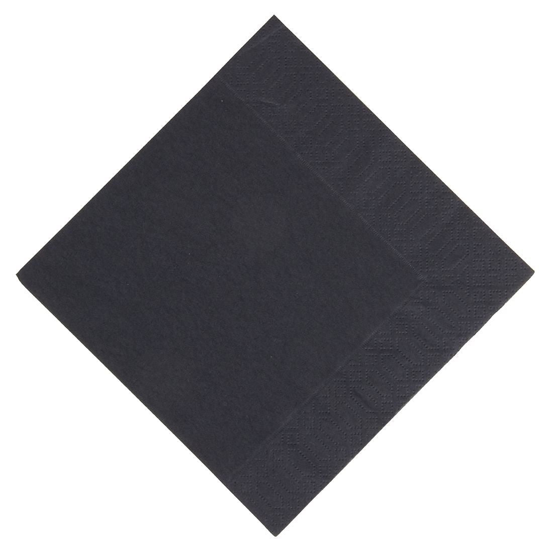 Duni Compostable Lunch Napkins Black 330mm (Pack of 1000) - GJ107 Paper Napkins Duni