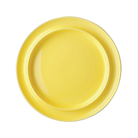 Olympia Heritage Raised Rim Plates Yellow 253mm (Pack of 4) - DW147  Olympia