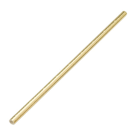 Utopia Biodegradable Paper Straws Gold (Pack of 250) - DW192  Utopia