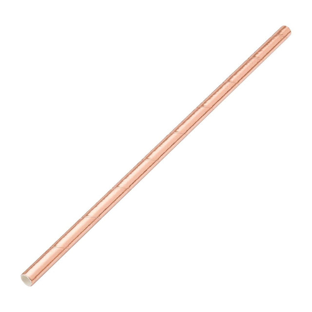 Utopia Biodegradable Paper Straws Copper (Pack of 250) - DW194  Utopia