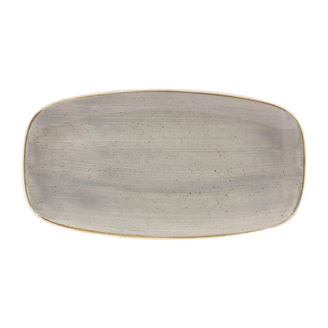 Churchill Stonecast Rectangular Plates Peppercorn Grey 189 x 355mm - DW330  Churchill