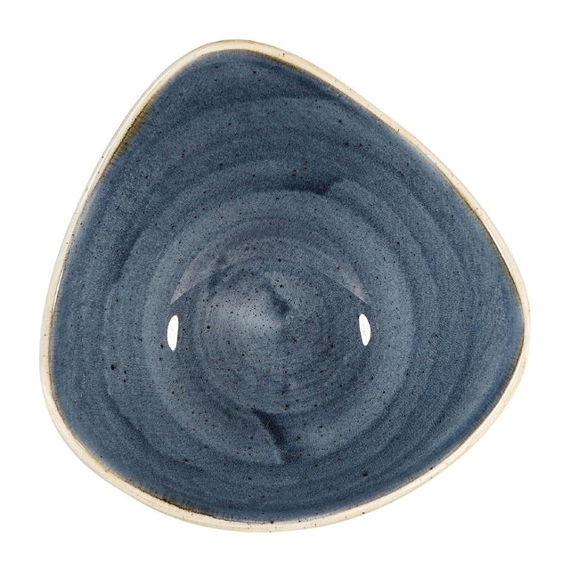 Churchill Stonecast Triangular Bowls Blueberry 235mm (Pack of 12) - DW358  Churchill