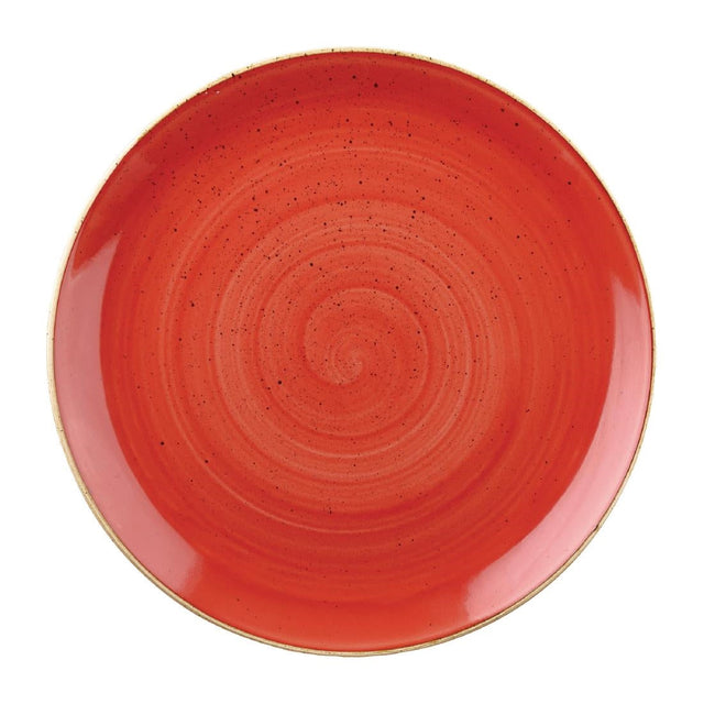 Churchill Stonecast Coupe Bowls Berry Red 182mm (Pack of 12) - DW368  Churchill