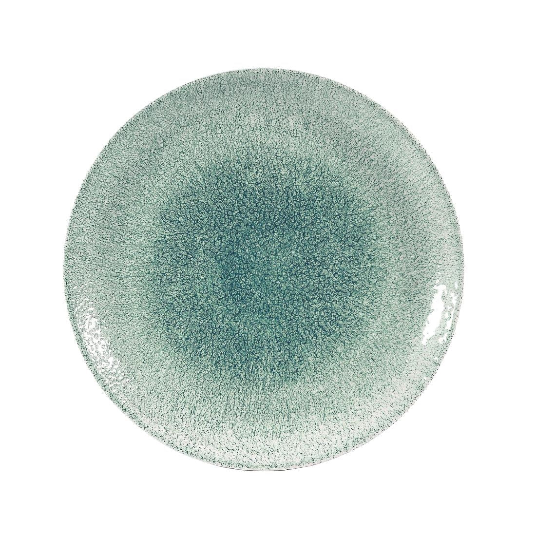 Churchill Studio Prints Raku Coupe Plates Jade Green 288mm (Pack of 12) - DW384  Churchill