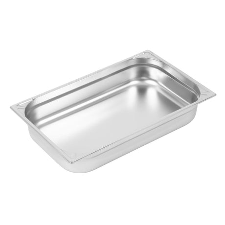 Vogue Heavy Duty Stainless Steel 1/1 Gastronorm Tray 100mm - DW434  Vogue