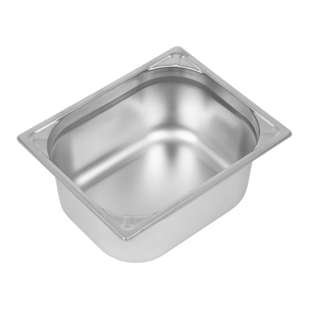 Vogue Heavy Duty Stainless Steel 1/2 Gastronorm Tray 150mm - DW440  Vogue