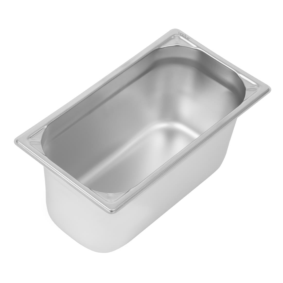 Vogue Heavy Duty Stainless Steel 1/3 Gastronorm Tray 150mm - DW444  Vogue