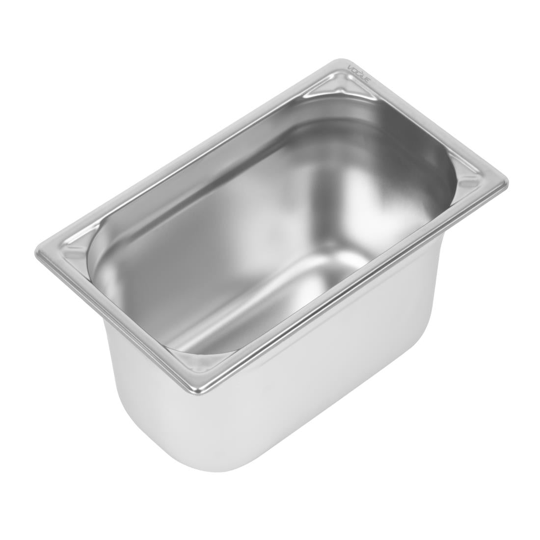 Vogue Heavy Duty Stainless Steel 1/4 Gastronorm Tray 150mm - DW448  Vogue