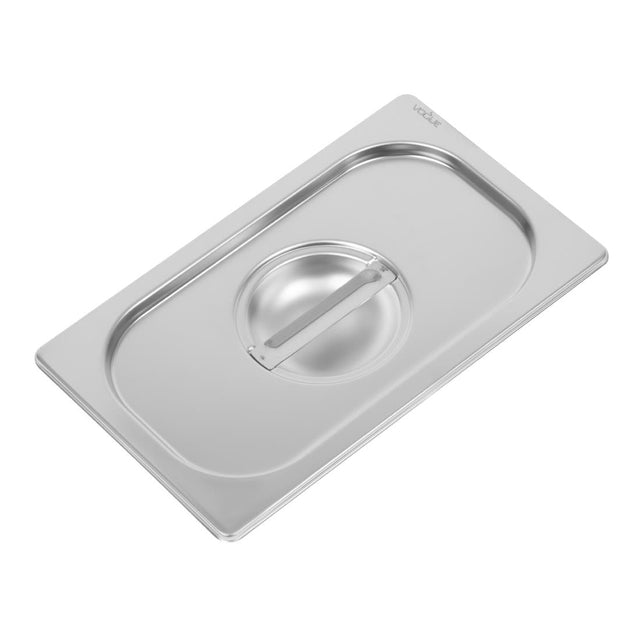 Vogue Heavy Duty Stainless Steel 1/4 Gastronorm Tray Lid - DW458  Vogue