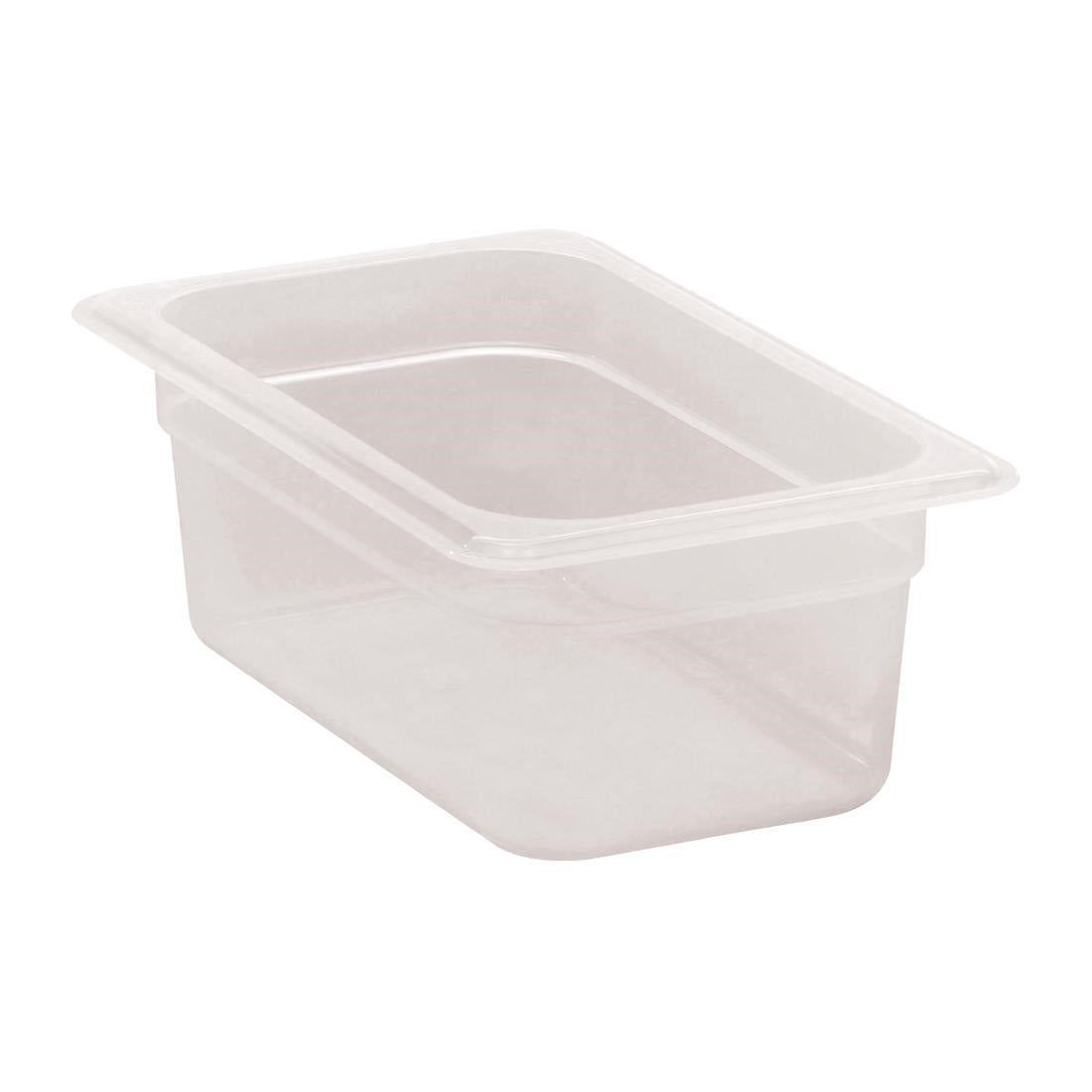 Cambro Polypropylene 1/4 Gastronorm Food Tray 100mm - DW506  Cambro