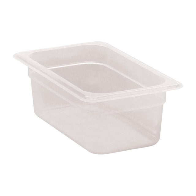 Cambro Polypropylene 1/4 Gastronorm Food Tray 100mm - DW506  Cambro