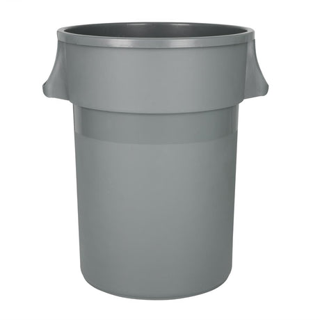 Jantex Heavy-Duty Round Bin Grey 160Ltr - DX498  Jantex