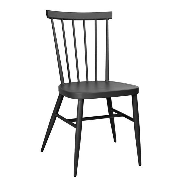 Bolero Windsor Aluminium Black Chairs (Pack of 4) - DX686  Bolero