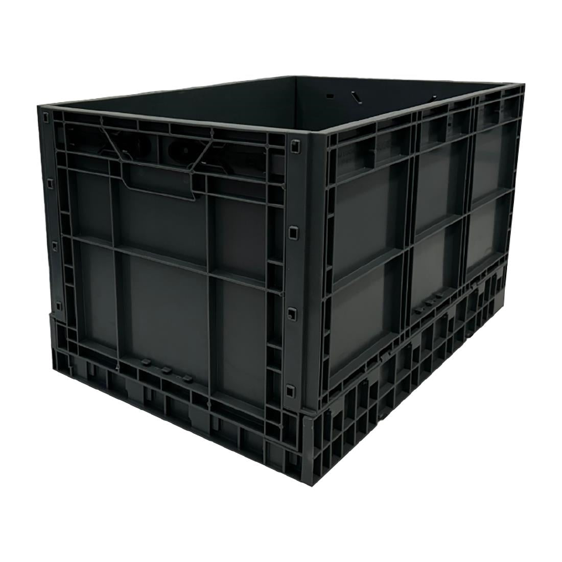 Vogue Plastic Folding Transport Storage Crate 594x396x353mm - DX997  Vogue