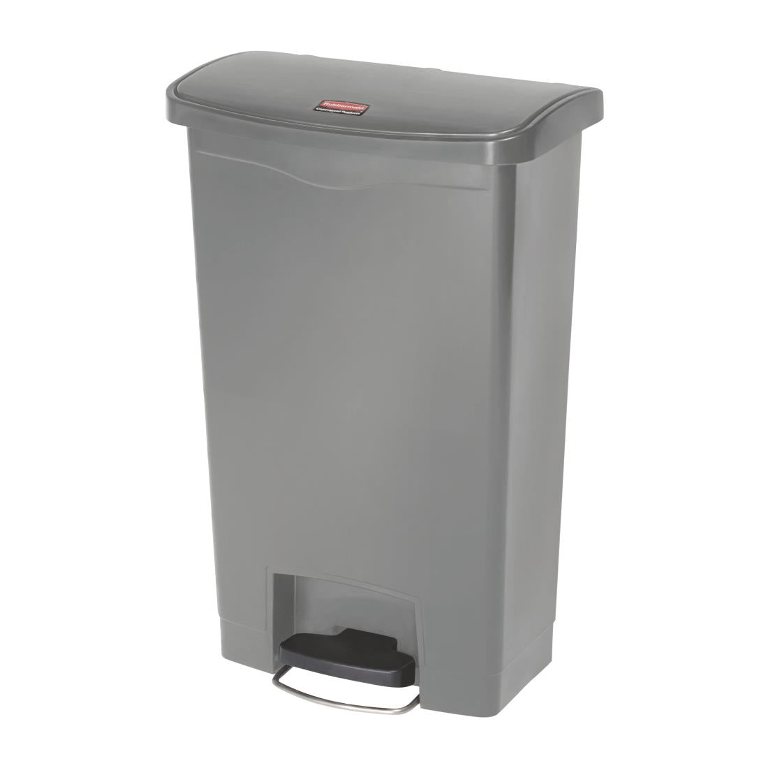 Rubbermaid Slim Jim Step On Front Step Pedal Bin Grey 50Ltr - DY115  Slim Jim
