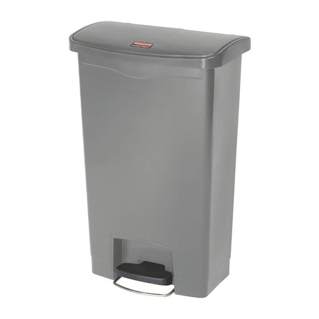 Rubbermaid Slim Jim Step On Front Step Pedal Bin Grey 50Ltr - DY115  Slim Jim