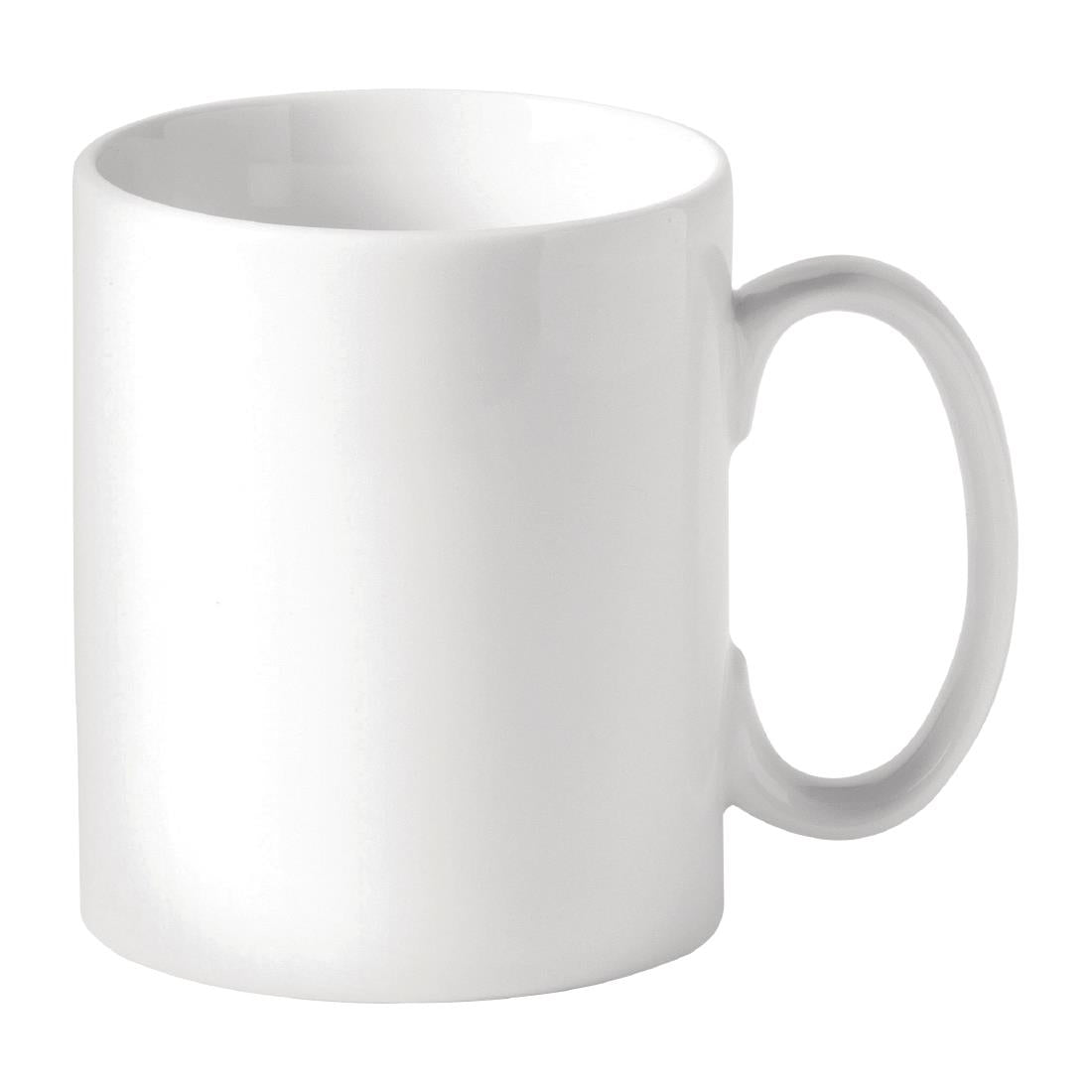 Utopia Titan Straight Sided Mugs White 340ml (Pack of 48) - DY339  Utopia