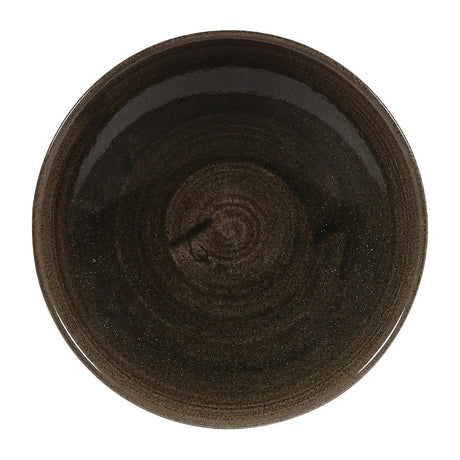 Churchill Stonecast Patina Evolve Coupe Bowls Iron Black 182mm (Pack of 12) - DY901  Churchill