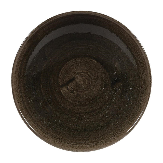 Churchill Stonecast Patina Evolve Coupe Bowls Iron Black 182mm (Pack of 12) - DY901  Churchill