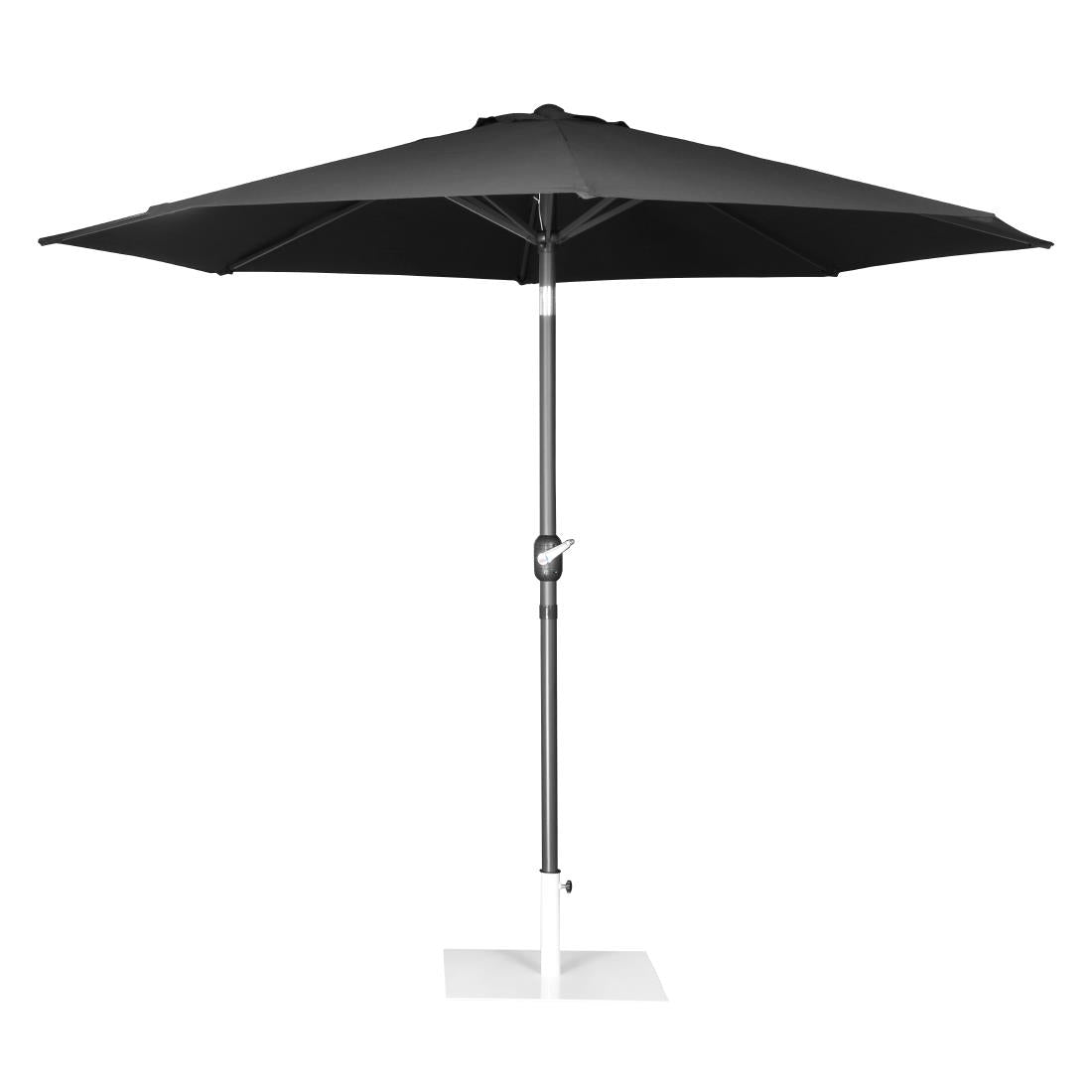 Bolero Seville Round Parasol 3m Diameter Black - DZ870  Bolero