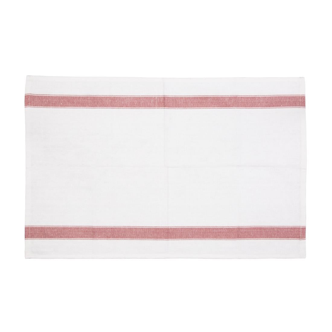 Vogue Heavy Tea Towel Red - E915  Vogue